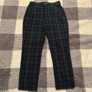 Hollister Green/Blue Plaid Pants